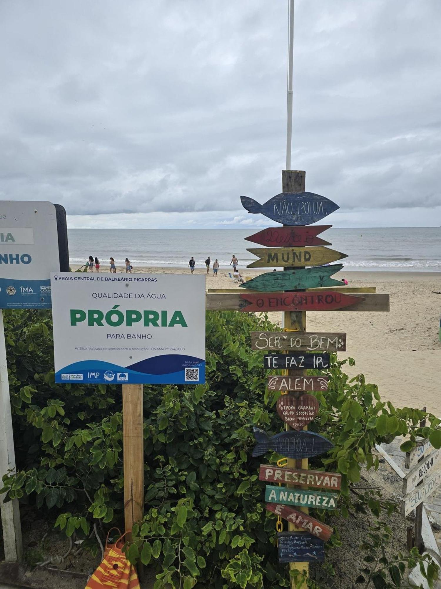 Ap Aloha 501 Vista Mar Da Praia Balneario Piçarras Eksteriør bilde